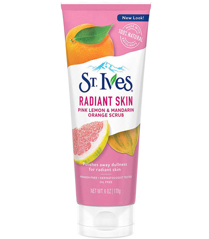 اسکراب روشن کننده پوست لیمو و پرتقال سینت ایوز St.Ives Radiant Skin
