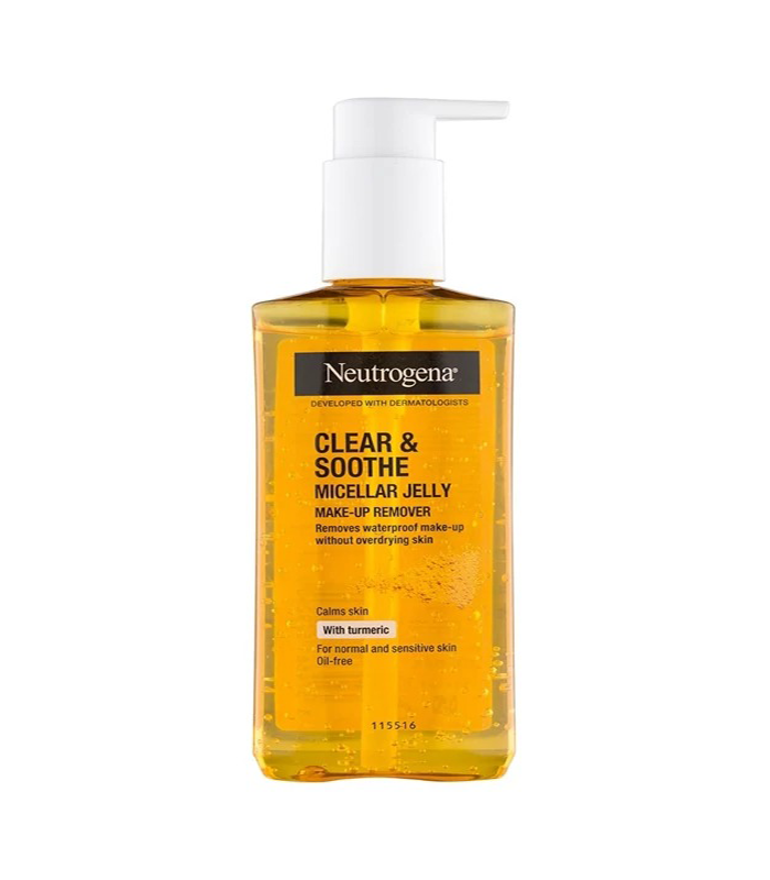 ژل پاک کننده آرایش صورت حاوی عصاره زردچوبه نوتروژینا Neutrogena Clear & Soothe