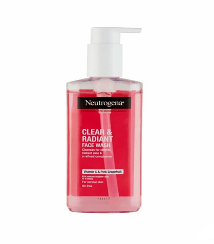 ژل شستشوی صورت نوتروژینا حاوی عصاره گریپ فروت Neutrogena Clear & Radiant