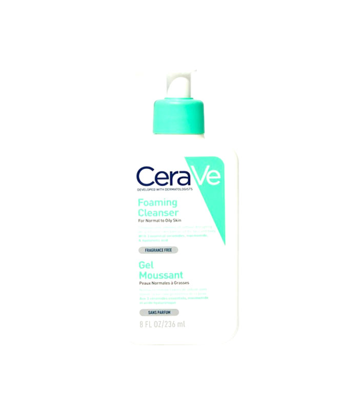 ژل شستشوی صورت سراوی مدل Cerave Foaming Cleanser | شوینده فومی پوست چرب و مختلط