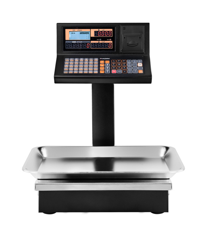 ترازو پرینتردار مدل 8800 (با ستون) برند رادین | دارای قابلیت‌های Plus - Wi-Fi،Pro،Plus،Pro - Wi-FiوInternet (GPRS)